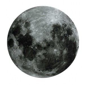ماوس پد دایره‌ای مدل MOON NU36